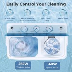 Washing Machine, 20Lbs Capacity, Washer and Spinner Combo